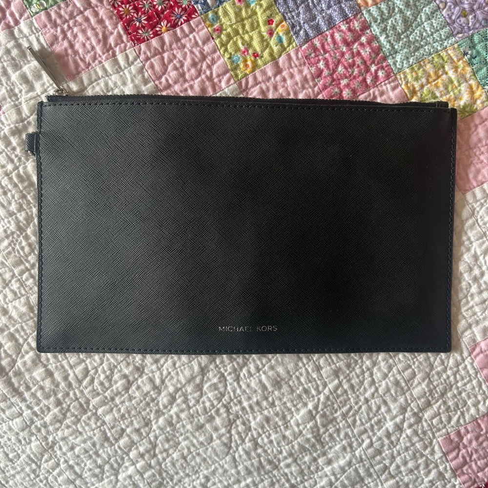 Michael Kors Black Clutch Bag Sleek Minimalist Design